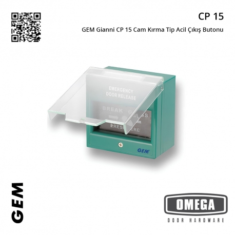 GEM Gianni CP 15 Cam Kırma Tip Acil Çıkış Butonu