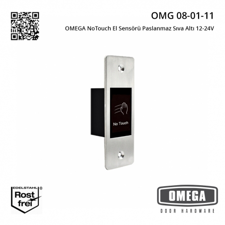 OMEGA NoTouch El Sensörü Paslanmaz Sıva Altı 12-24V