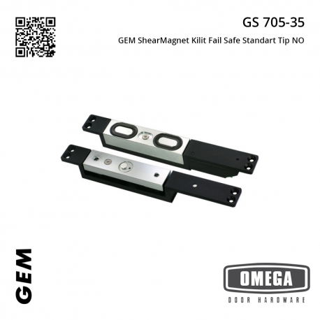 GEM ShearMagnet Kilit Fail Safe Standart Tip NO