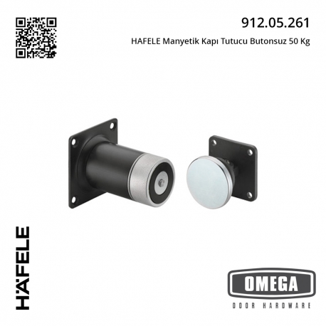 HAFELE Manyetik Kapı Tutucu Butonsuz 50 Kg