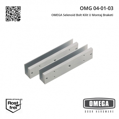 OMEGA Selenoid Bolt Kilit U Montaj Braketi