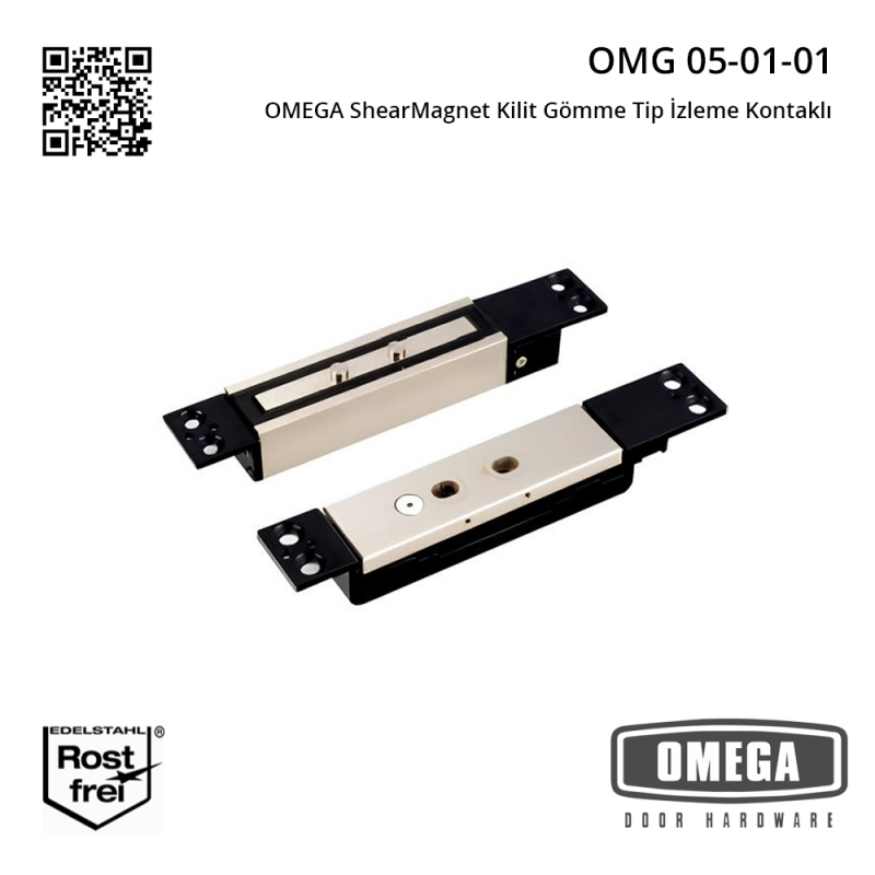 OMEGA ShearMagnet Kilit Gömme Tip İzleme Kontaklı