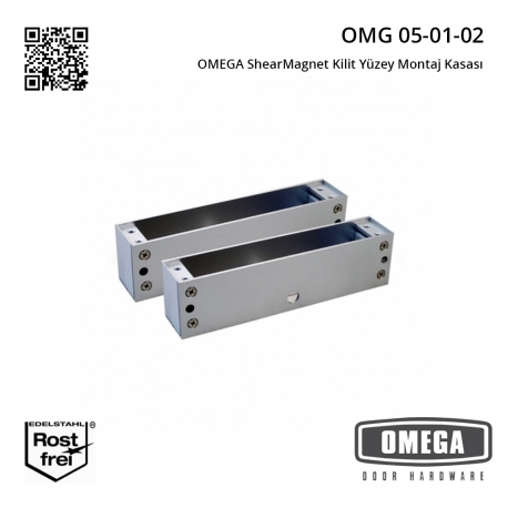 OMEGA ShearMagnet Kilit Yüzey Montaj Kasası
