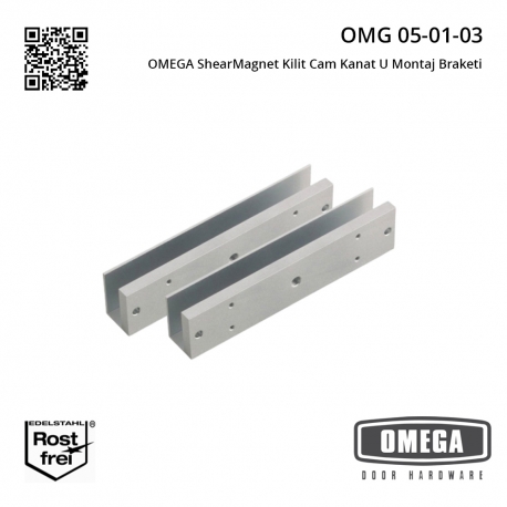 OMEGA ShearMagnet Kilit Cam Kanat U Montaj Braketi