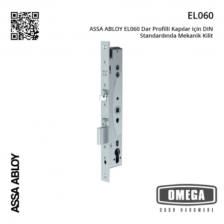 ASSA ABLOY EL060 Dar Profilli Kapılar İçin DIN Standardında Mekanik Kilit