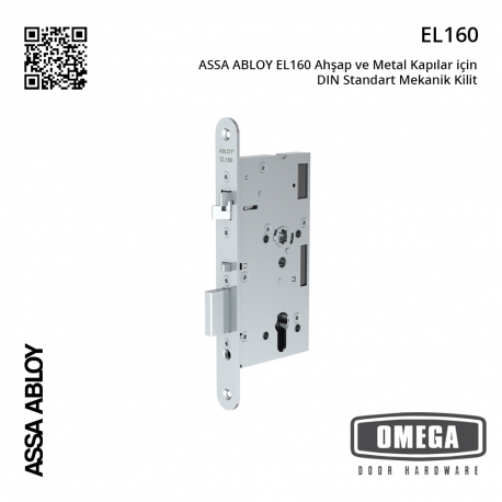 ASSA ABLOY EL160 Ahşap ve Metal Kapılar İçin DIN Standart Mekanik Kilit