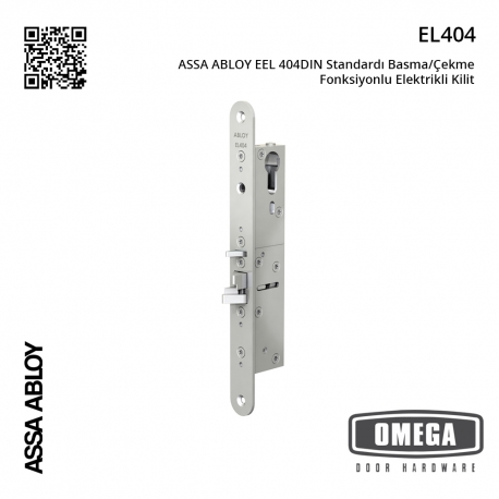 ASSA ABLOY EEL 404 DIN Standardı Basma/Çekme Fonksiyonlu Elektrikli Kilit