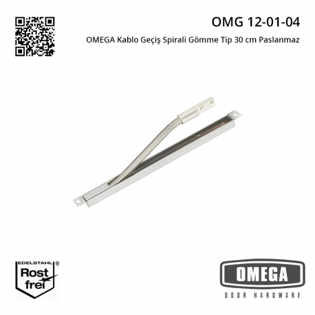 OMEGA Kablo Geçiş Spirali Gömme Tip 30 cm Paslanmaz