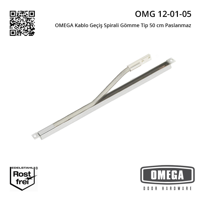 OMEGA Kablo Geçiş Spirali Gömme Tip 50 cm Paslanmaz